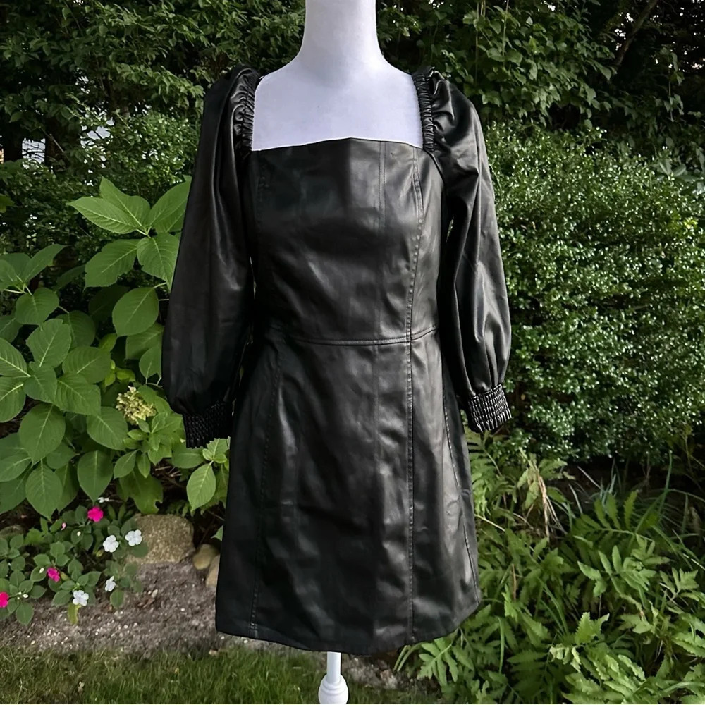 7 For All Mankind Faux Leather Mini Dress Medium